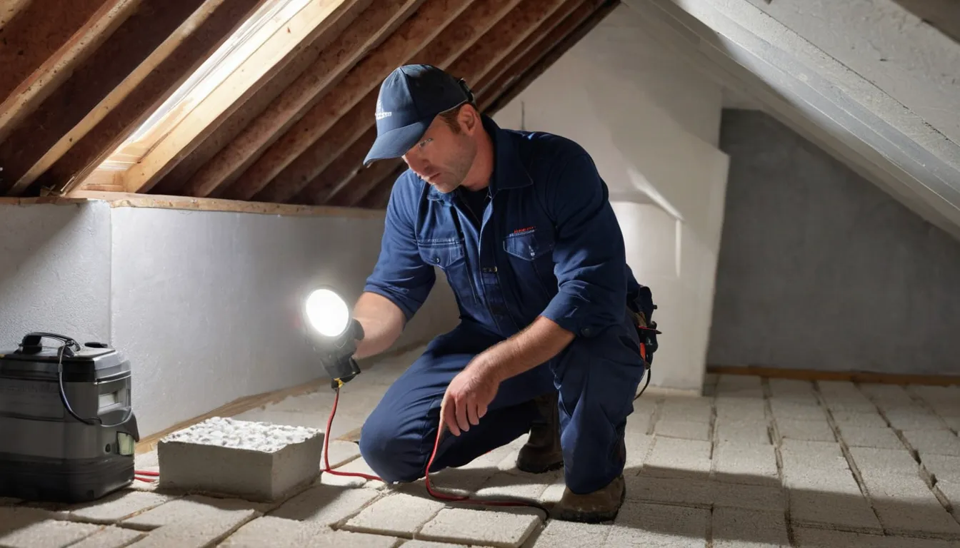 A local provider inspecting an attic for rodents and wildlife in a Treasure Island home